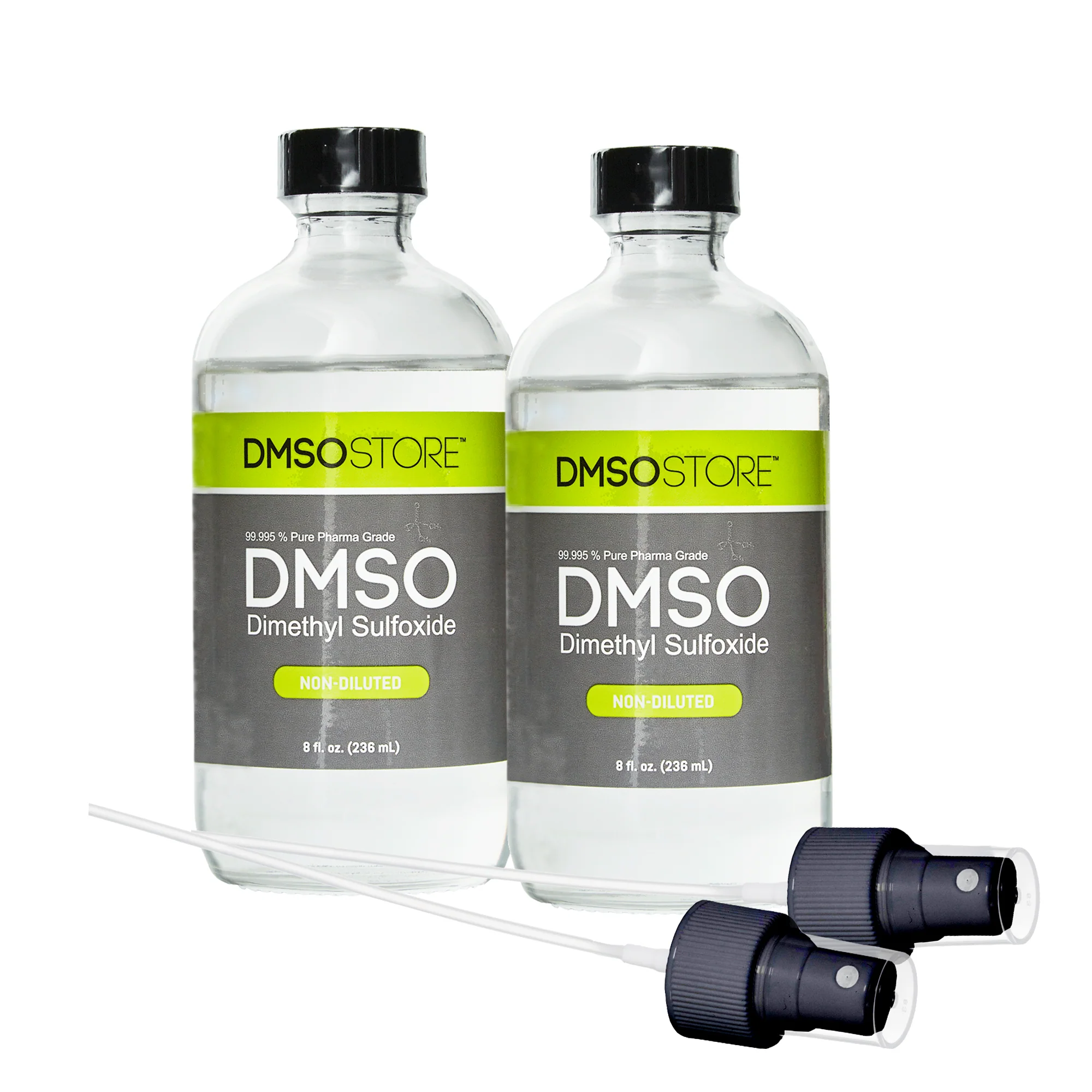 DMSO Liquid in Glass Bottle